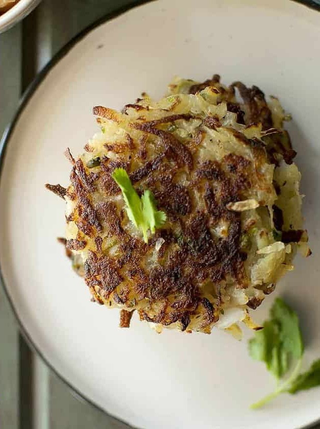 Eggless Potato Latkes