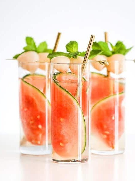 Sparkling Watermelon Lychee Cocktail