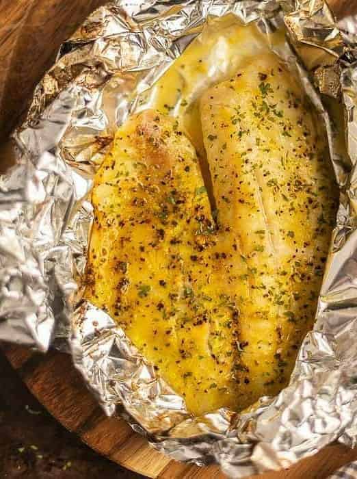 Grilled Tilapia in Foil