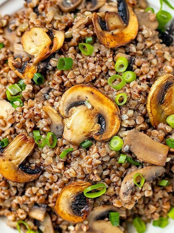 Instant Pot Buckwheat with Mushrooms