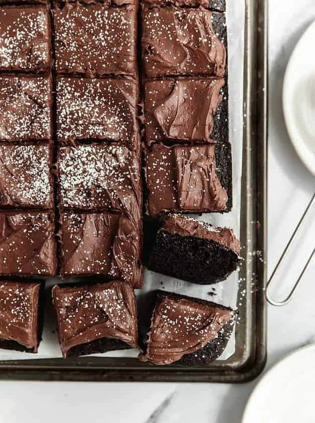 Healthy Chocolate Sheet Cake