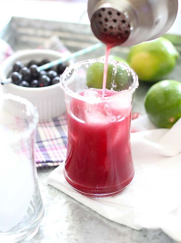 Blueberry Lime Margaritas