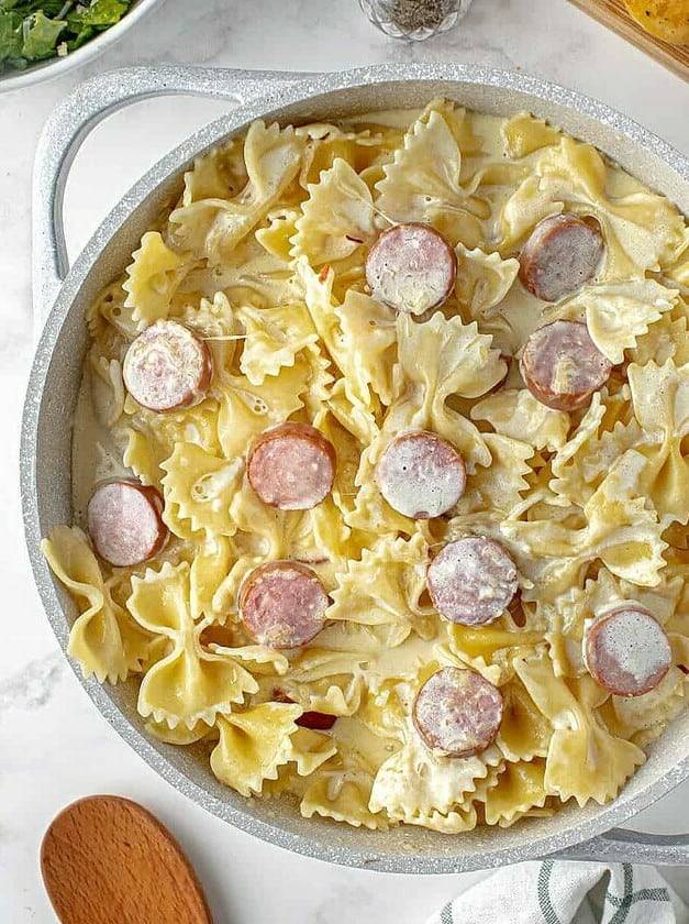 Sausage Alfredo Pasta