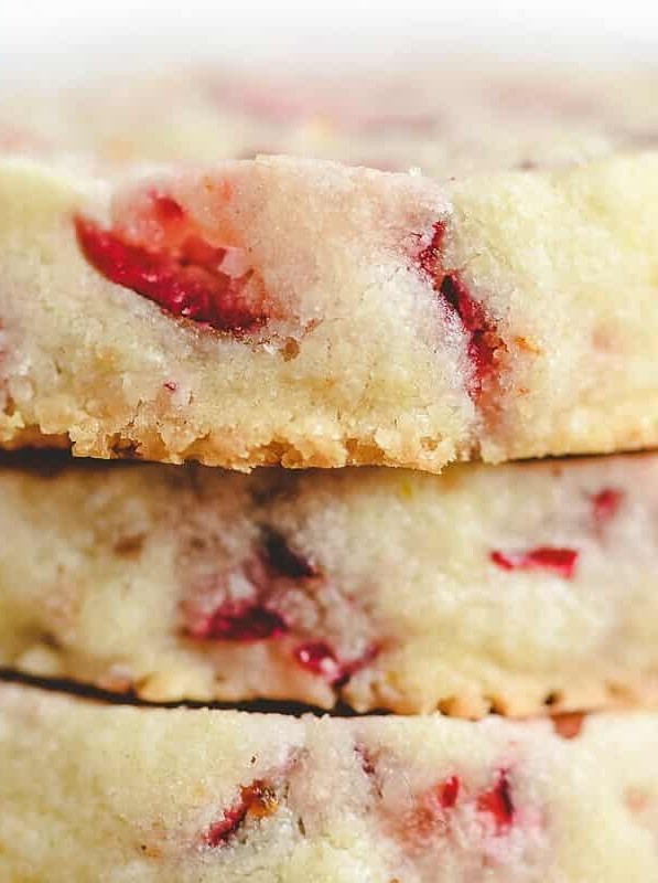 Cranberry Shortbread Cookies