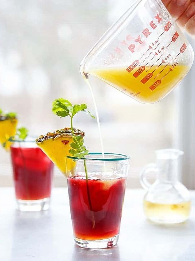 Pineapple Hibiscus Mocktail