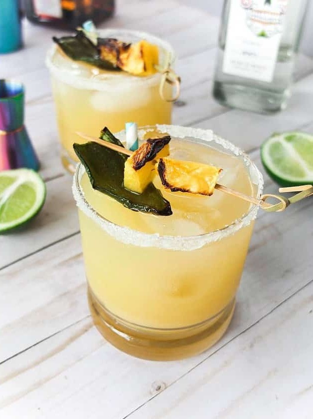 Charred Jalapeño Pineapple Margarita