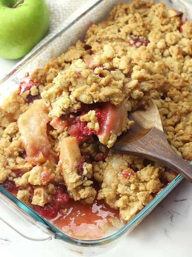 Apple Raspberry Crumble