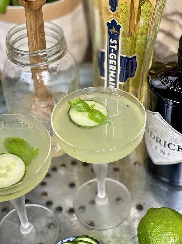 Cucumber Basil Martini