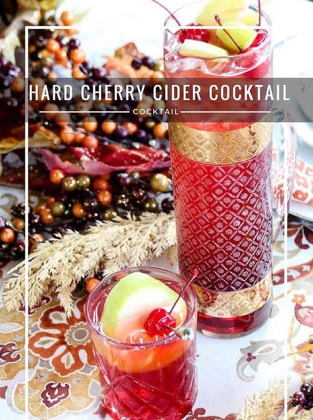 Hard Cherry Cider Cocktail