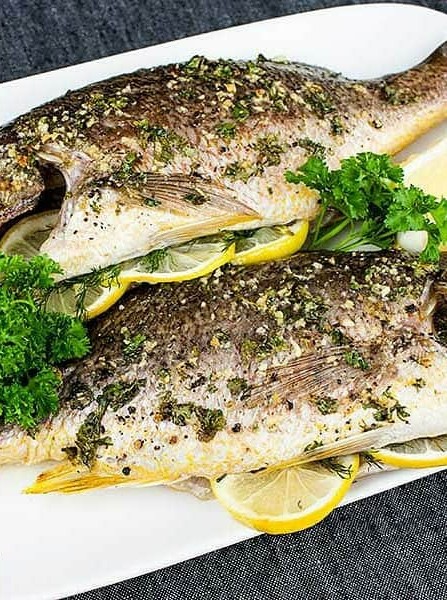 Baked Whole Red Snapper