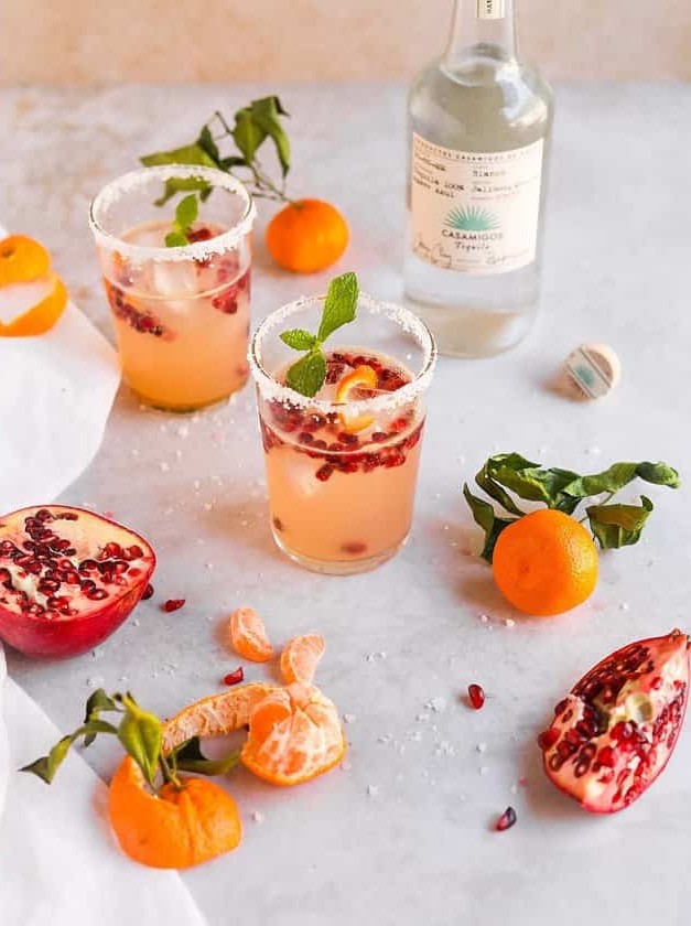 Satsuma Pomegranate Paloma