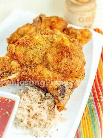 Deep Fried Seasoned Pork Chop