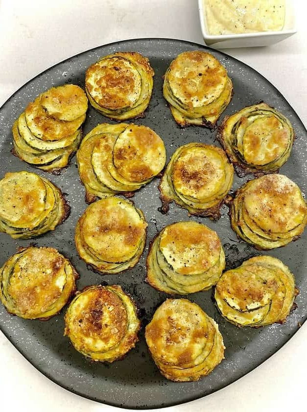 Baked Cheesy Zucchini Stacks