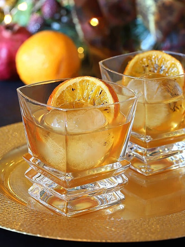 Bourbon and Orange Brûlée Cocktail