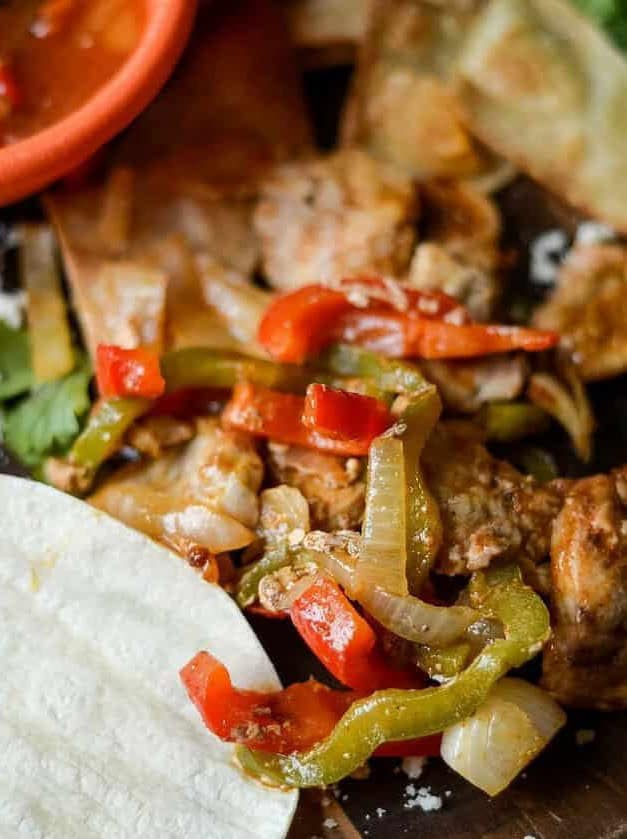 Pellet Grill Chicken Fajitas