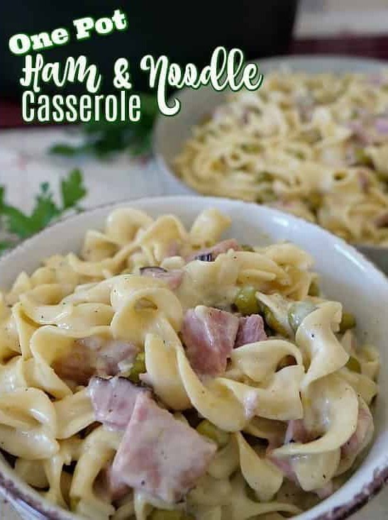 One Pot Ham and Noodle Casserole