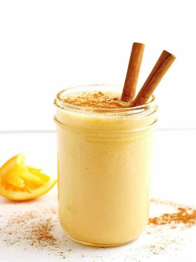 Yogurt Orange Smoothie with Vanilla and Cinnamon