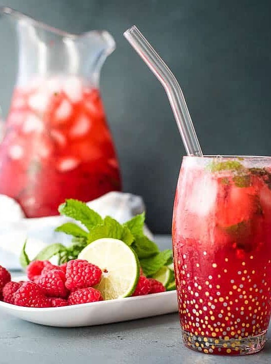 Raspberry Mojito Cocktail