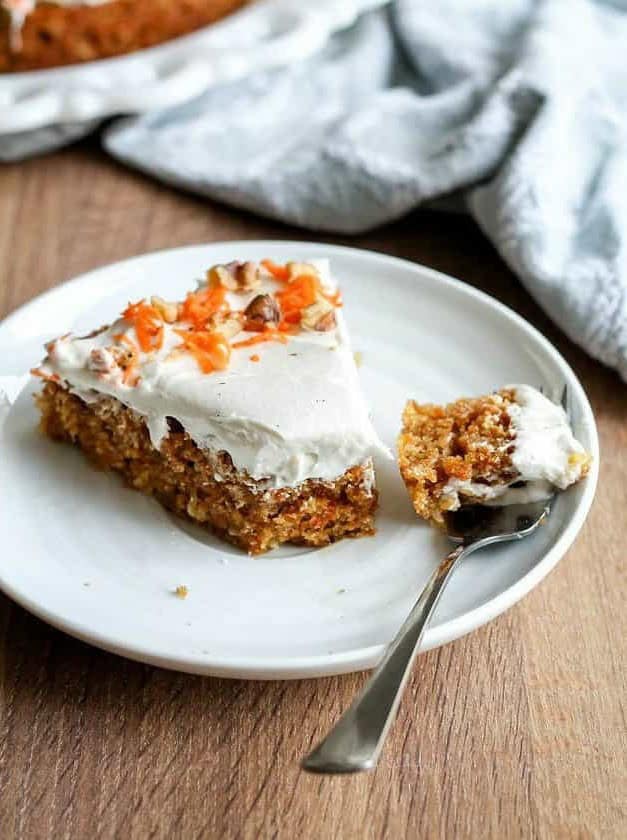 Single Layer Carrot Cake with Cream Cheese Frosting