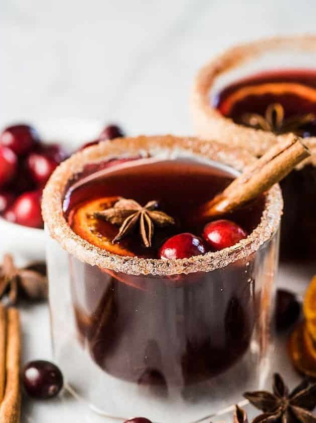 Spiced Cranberry Hot Toddy