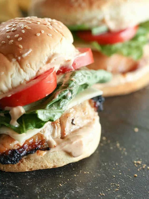 Marinated Grilled Chicken Sandwich