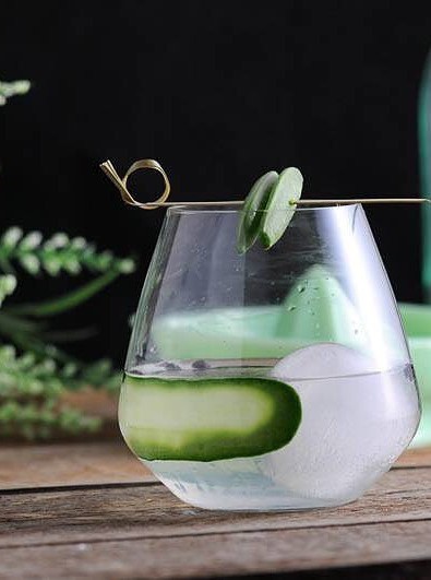 Snap Pea Gin and Tonic