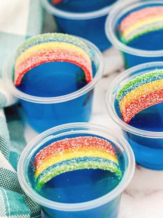 Vodka Rainbow Jello Shots