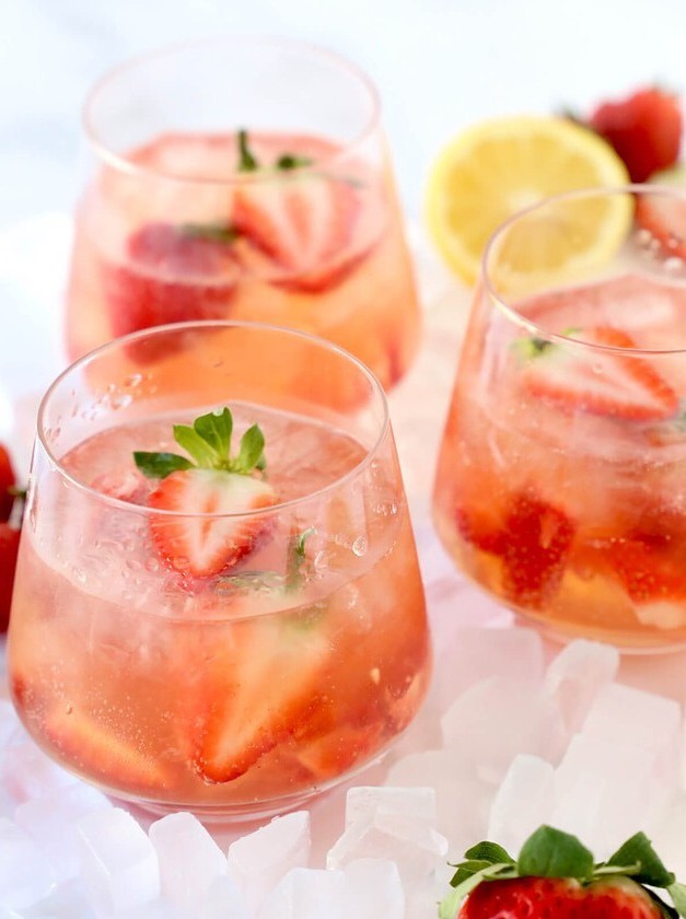 Strawberry Tequila Spritz