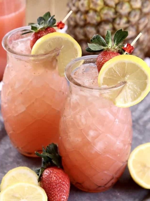 Pineapple Vodka Strawberry Lemonade