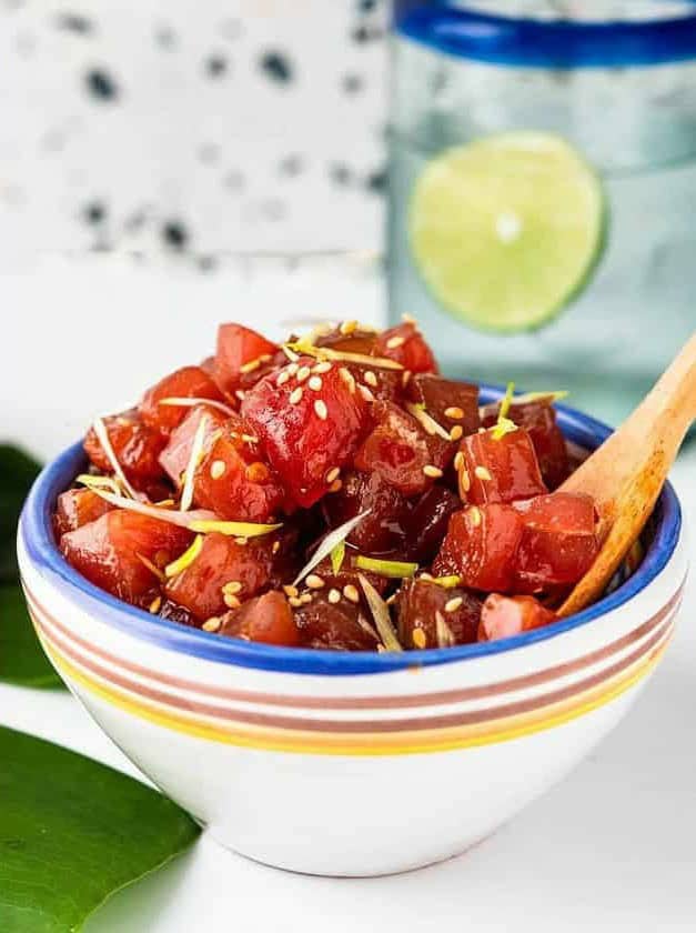 Sweet and Spicy Ahi Tuna Poke