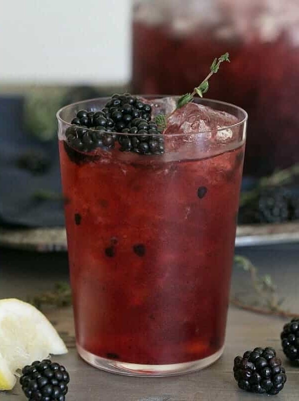 Blackberry Thyme Sparkling Punch