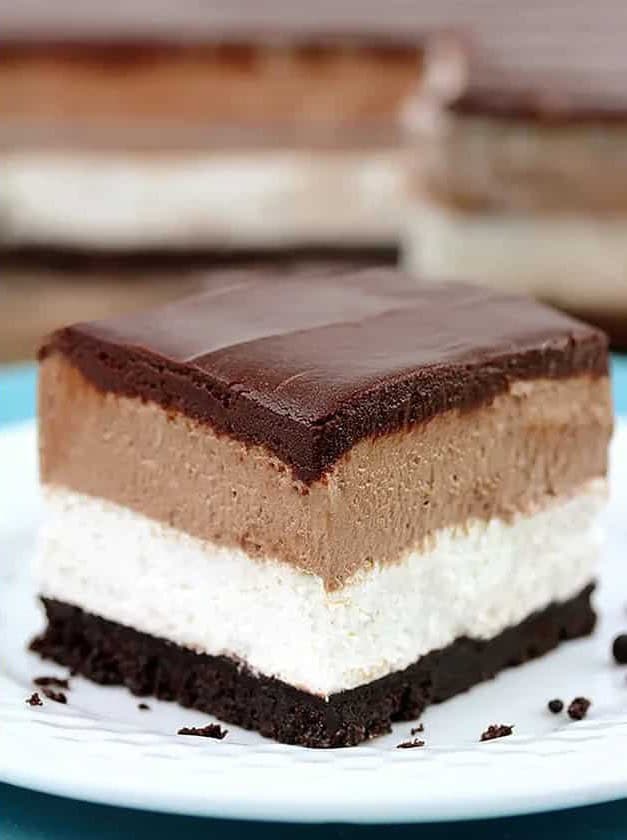 No Bake Nutella Cheesecake Bars