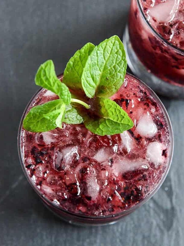 Blueberry Mint Juleps