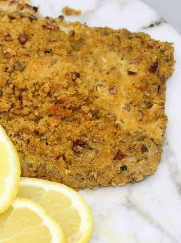 Air Fryer Pecan Crusted Trout