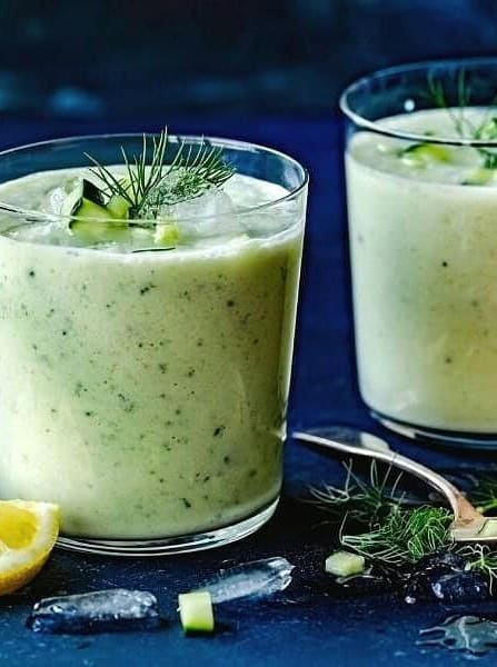 Traditional German Cold Cucumber Soup