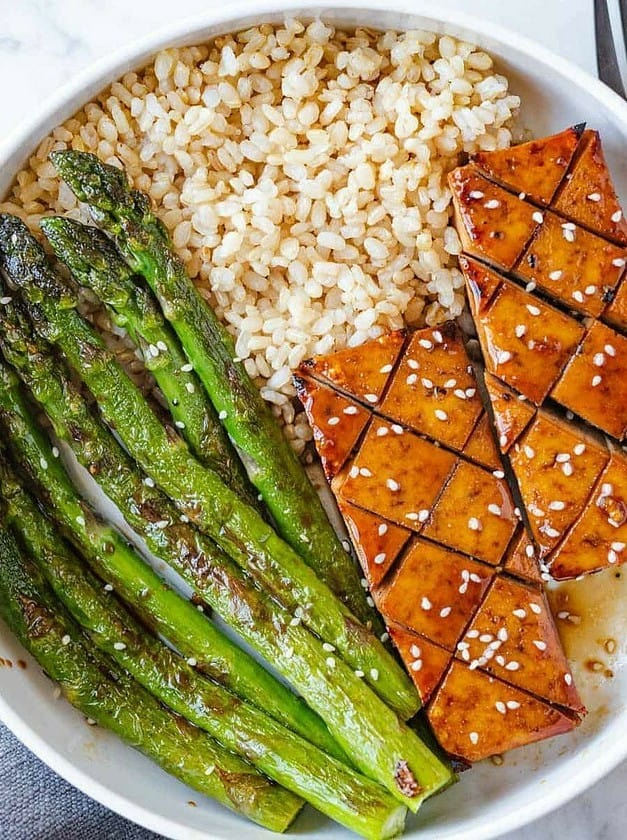 Maple Soy Baked Tofu Steaks