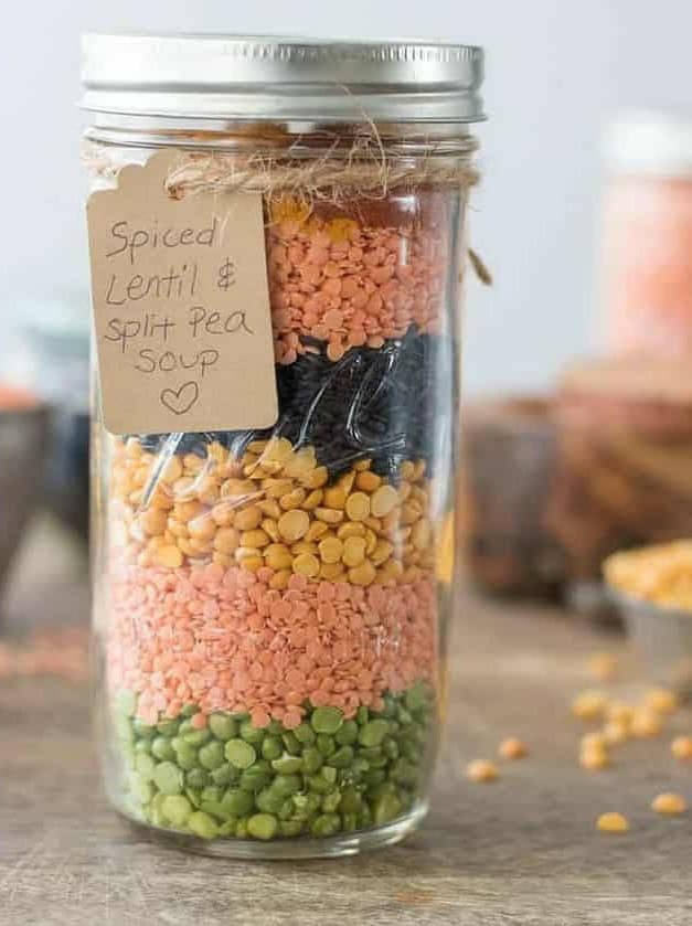 Spiced Lentil & Split Pea Soup in a Jar