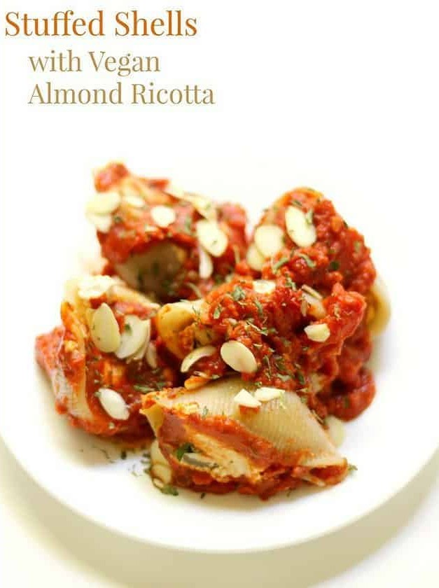 Gluten-Free Stuffed Shells with Vegan Almond Ricotta