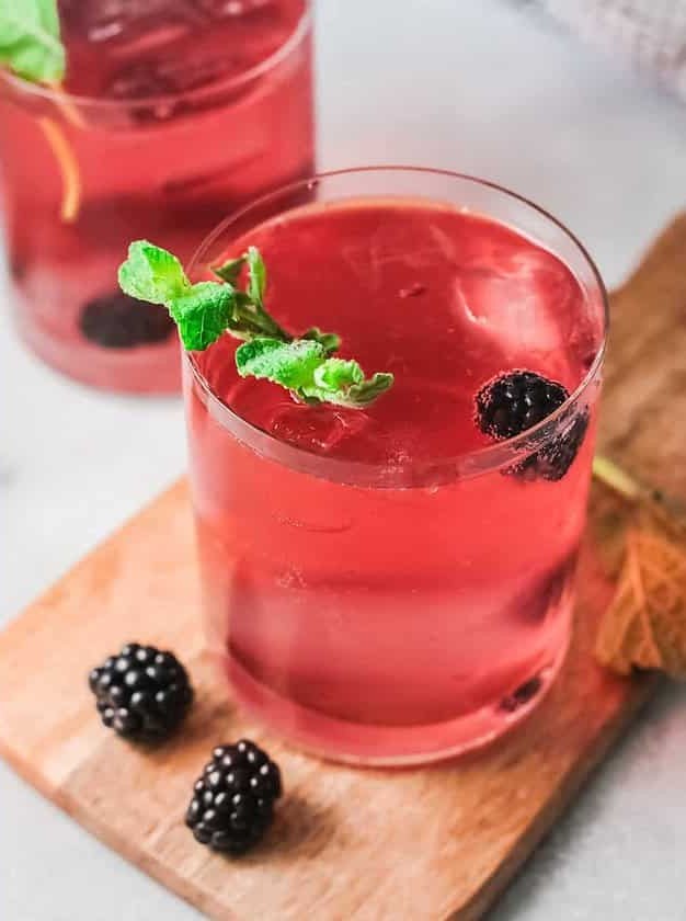 Blackberry Champagne Mule