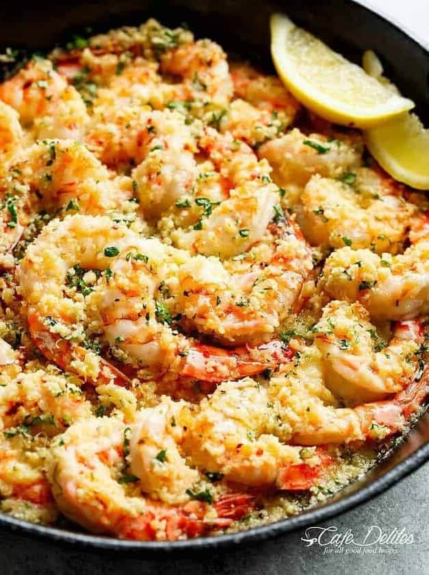 Crispy Baked Shrimp Scampi