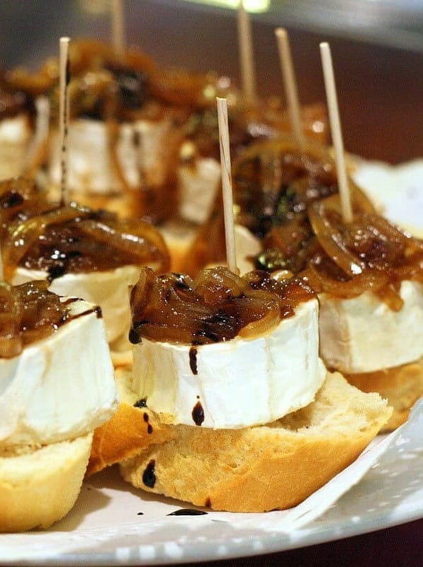 Goat Cheese and Caramelized Onion Pintxo