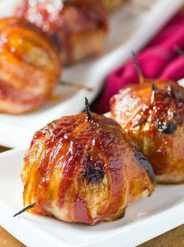 BBQ Bacon Wrapped Onion Bombs