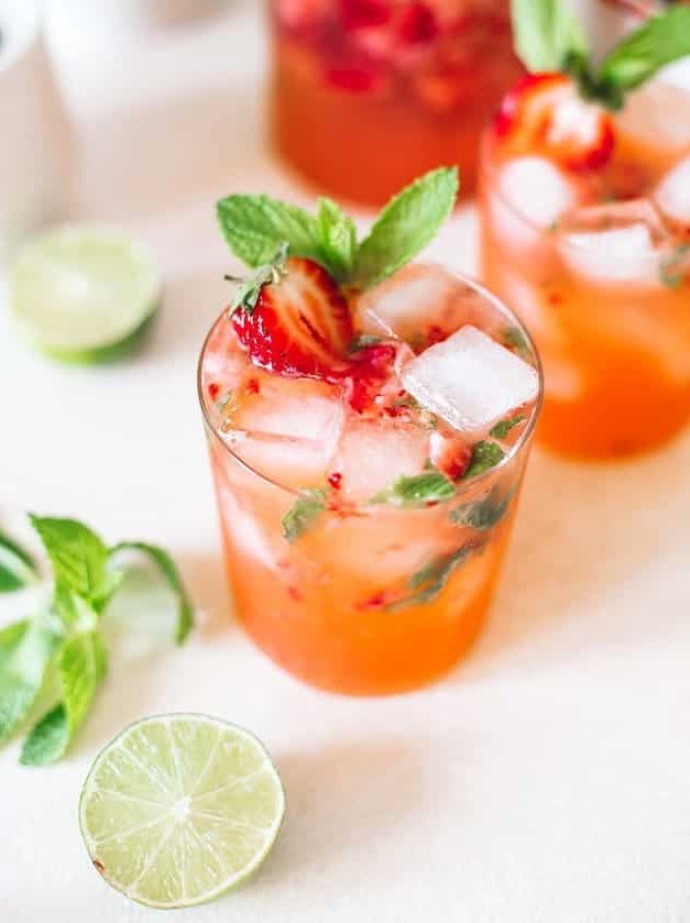 Strawberry Gin Mojito