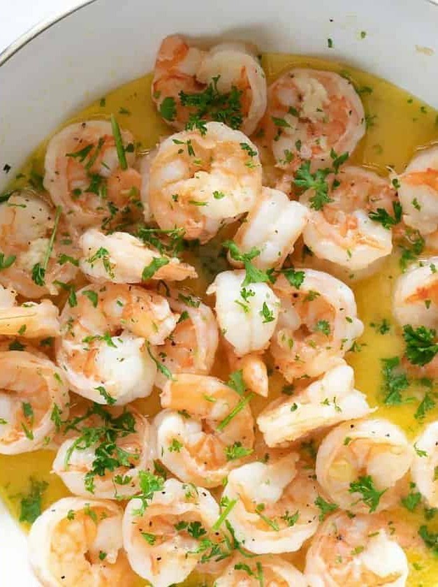 Sautéed Lemon Garlic Butter Shrimp