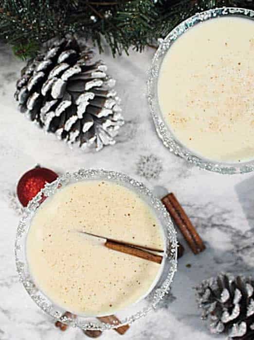 Creamy Eggnog Martini