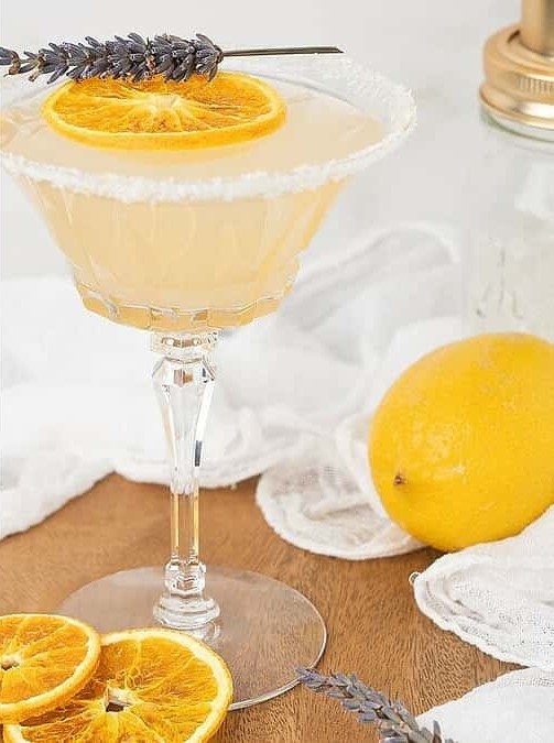 Lavender Lemon Drop Vodka Martini