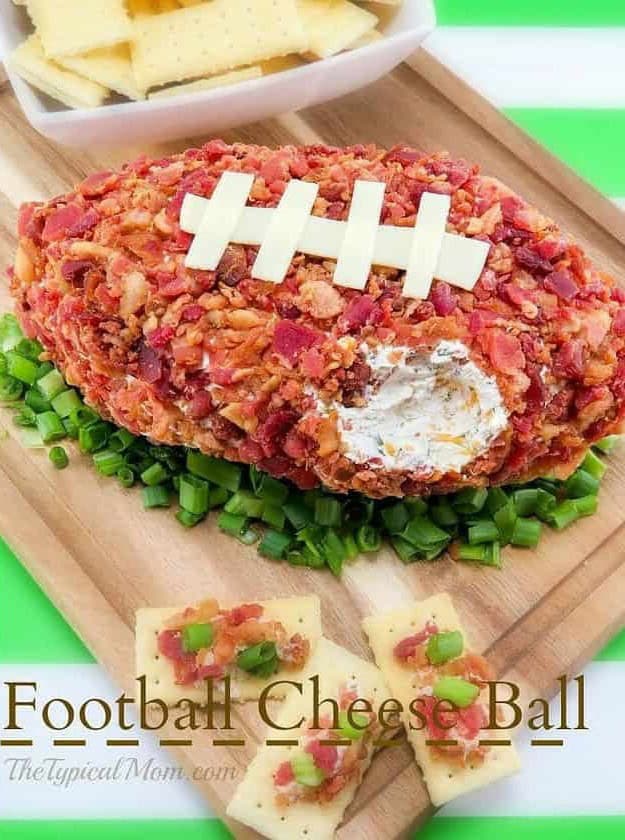 Football Shaped Cheese Ball