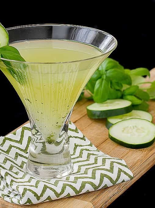 Cucumber Basil Martini