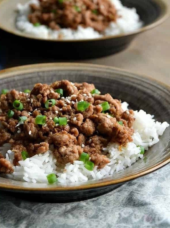 Korean Ground Turkey & Rice Bowls