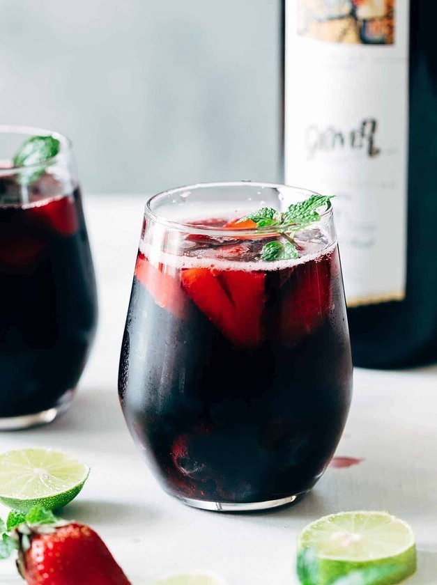 Summer Berry Red Wine Spritzer